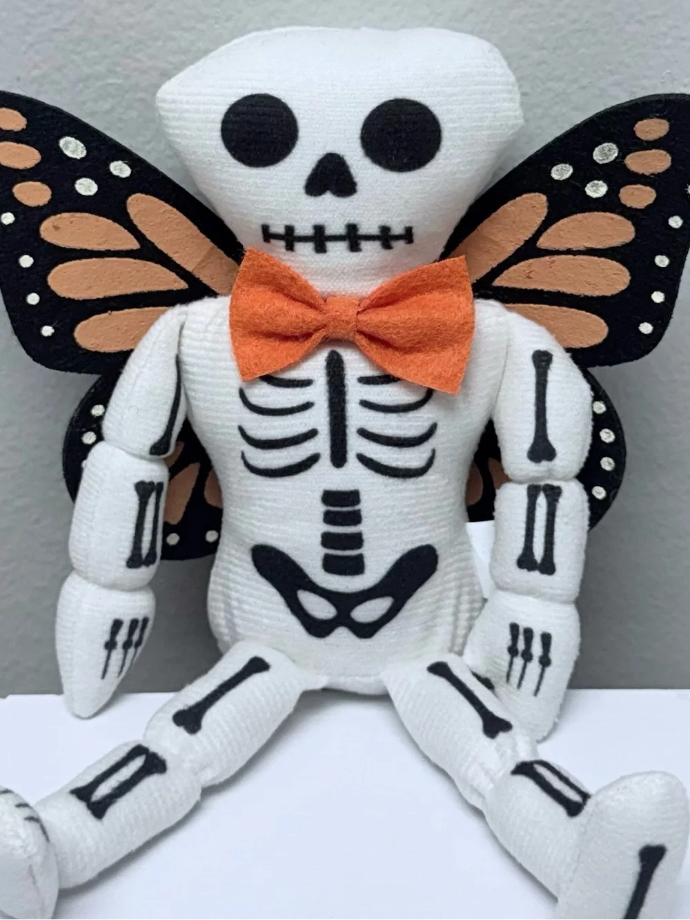 Soft Figural Skeleton Butterfly Plush with Orange Bow Target Bullseye 2026